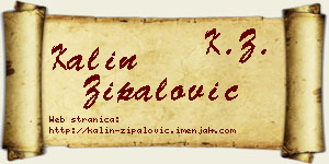 Kalin Zipalović vizit kartica